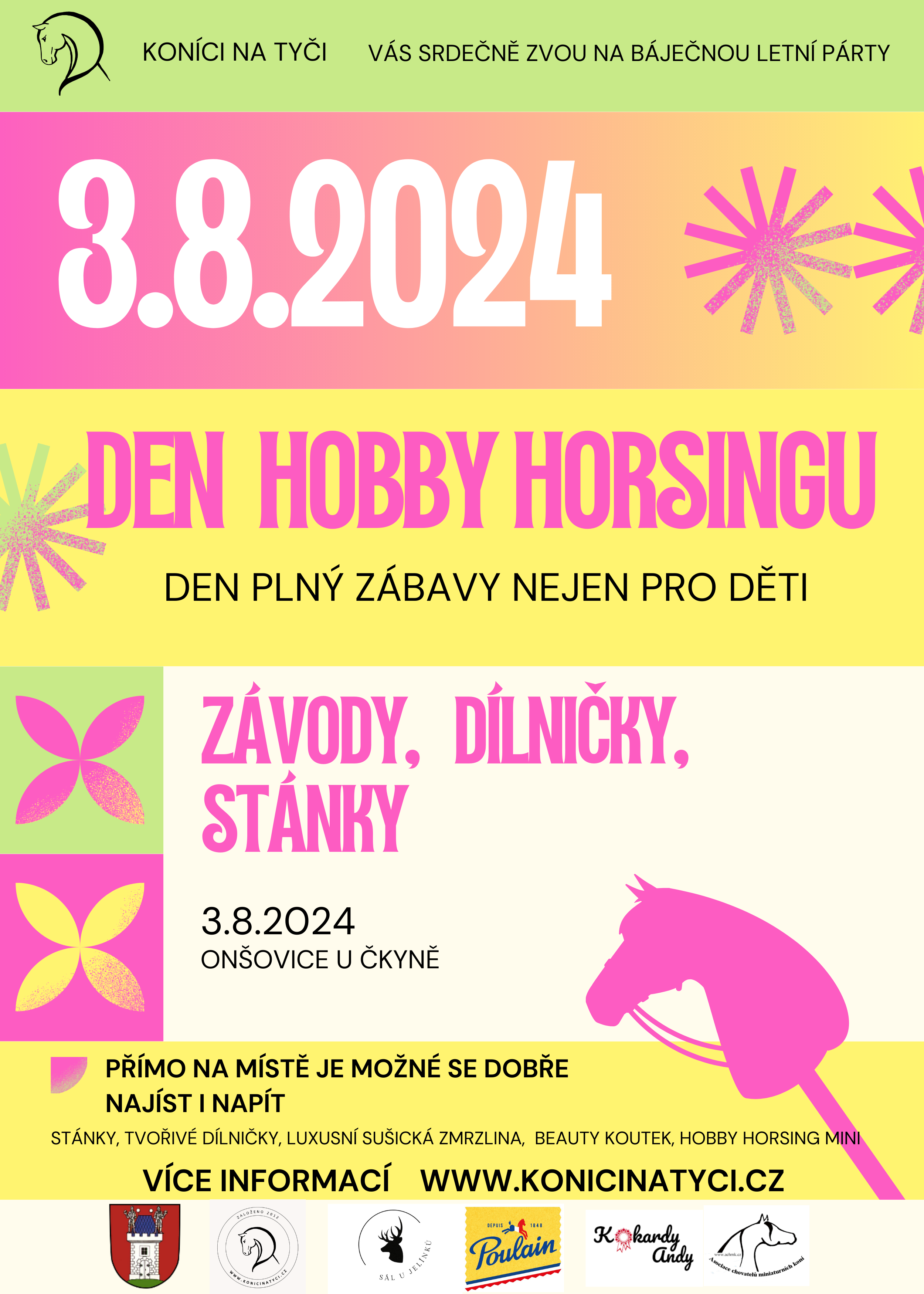 Den Hobby horsingu a závody v Onšovicích 3.8.2024